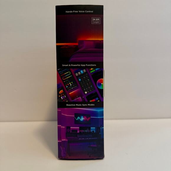 🔵 NWT Smart Lights : Govee 24.6ft Wi-Fi RGBICW LED Strip Light Alexa Google - Picture 5 of 8